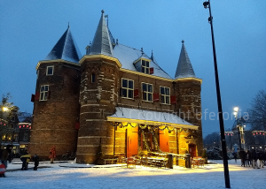 Nieuwmarkt in the snow